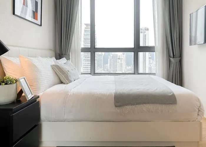 Apartment Stylish Modern 1br - Bts Phrom Phong - Ultra Fast Wifi